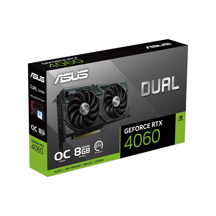 کارت گرافیک ایسوس RTX 4060 OC Dual حافظه 8 گیگابایت