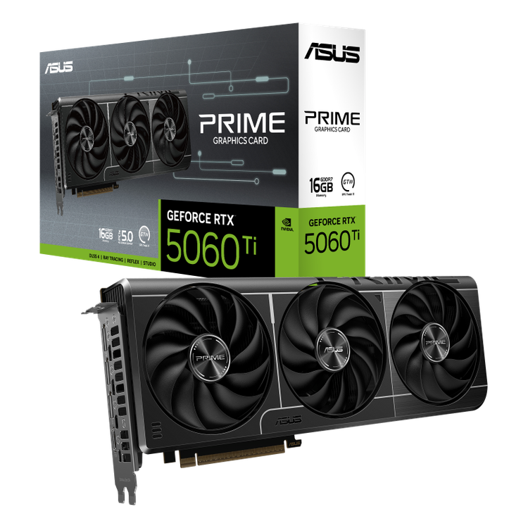 کارت گرافیک ایسوس حافظه۱۶ گیگابایت ASUS PRIME GeForce RTX™ 5060 Ti 16GB GDDR7