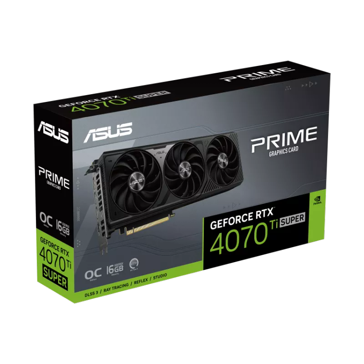کارت گرافیک ایسوس حافظه۱۶ گیگابایت ASUS Prime GeForce RTX™ 4070 Ti SUPER OC Edition 16GB GDDR6X