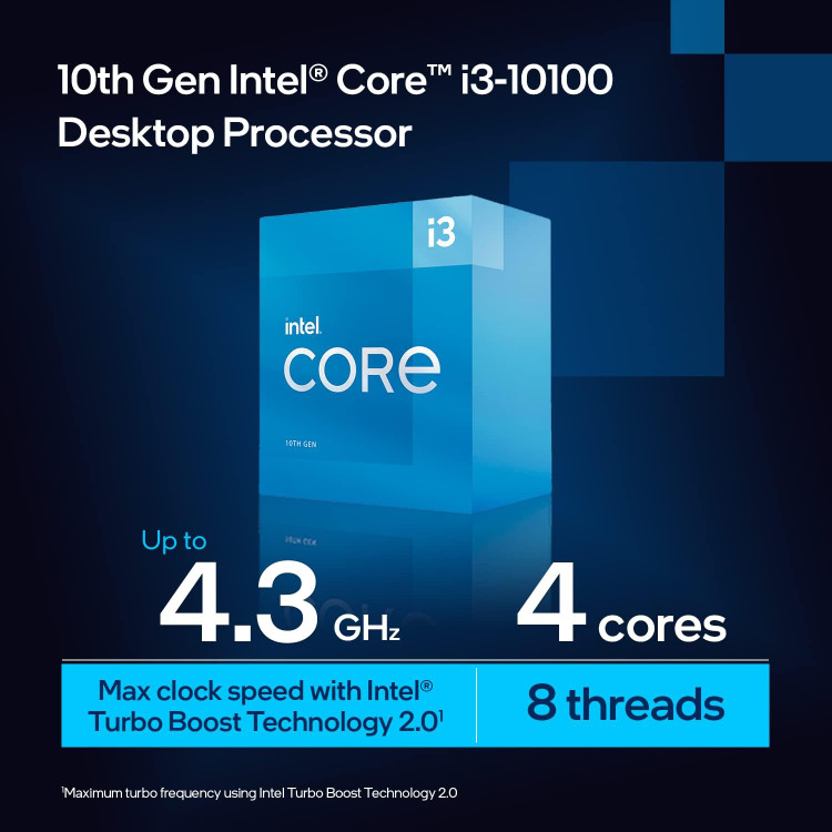 پردازنده کامپیوتر اینتل Intel® Core™ i3 processor 10100 TRAY