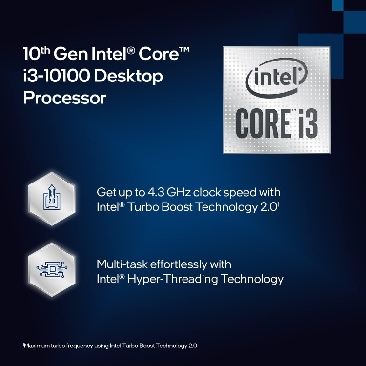 پردازنده کامپیوتر اینتل Intel® Core™ i3 processor 10100 TRAY