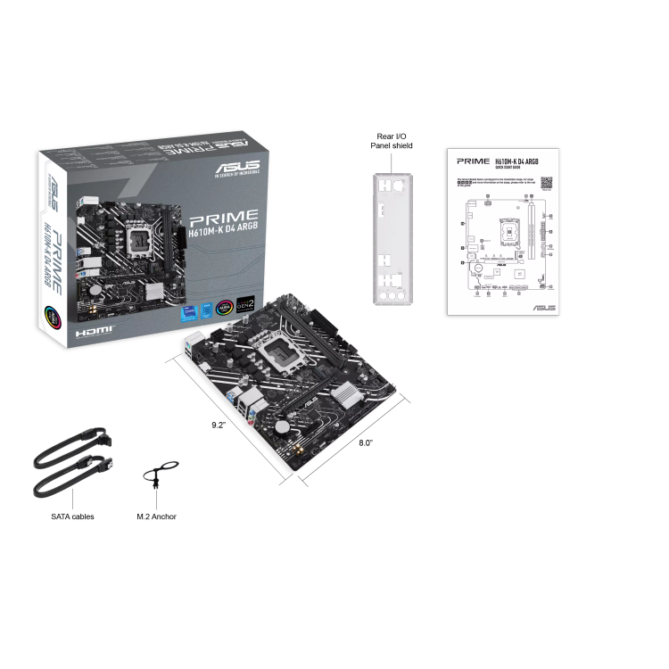 مادربرد ایسوس مدل Prime H610M-K D4 ARGB