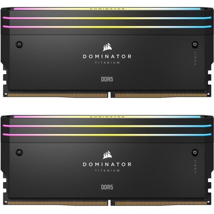 رم کامپیوتر کورسیر دو کاناله Dominator Titanium فرکانس 7000 مگاهرتز DDR5 تایمینگ CL40 حافظه 96 گیگابایت