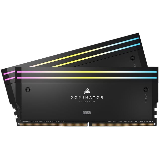رم کامپیوتر کورسیر دو کاناله Dominator Titanium فرکانس 7000 مگاهرتز DDR5 تایمینگ CL40 حافظه 96 گیگابایت