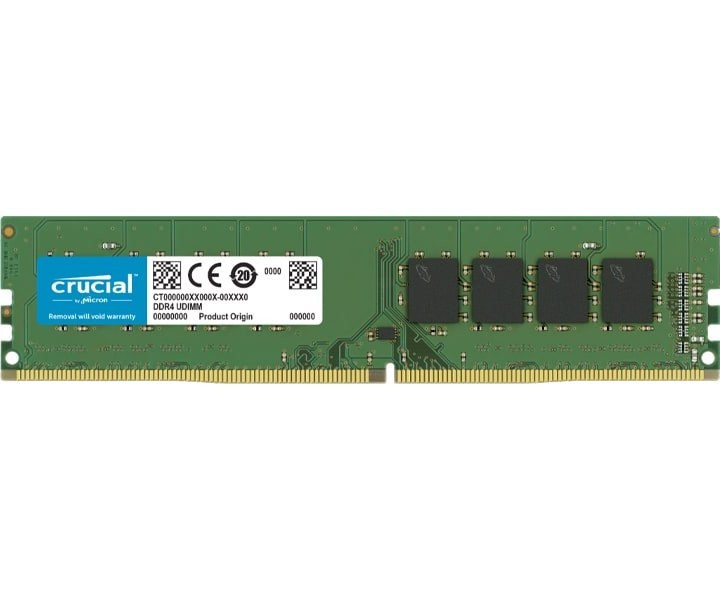 رم کامپیوتر DDR4 تک کاناله 3200 مگاهرتز کروشیال ظرفیت 16 گیگابایت