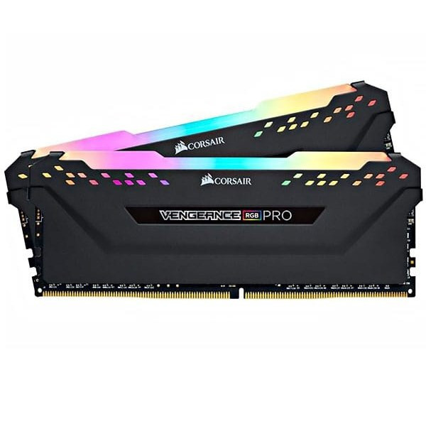 رم کامپیوتر کورسیر دو کاناله مدل Vengeance RGB Pro فرکانس 3600 مگاهرتز DDR4 تایمینگ CL18 حافظه 16 گیگابایت