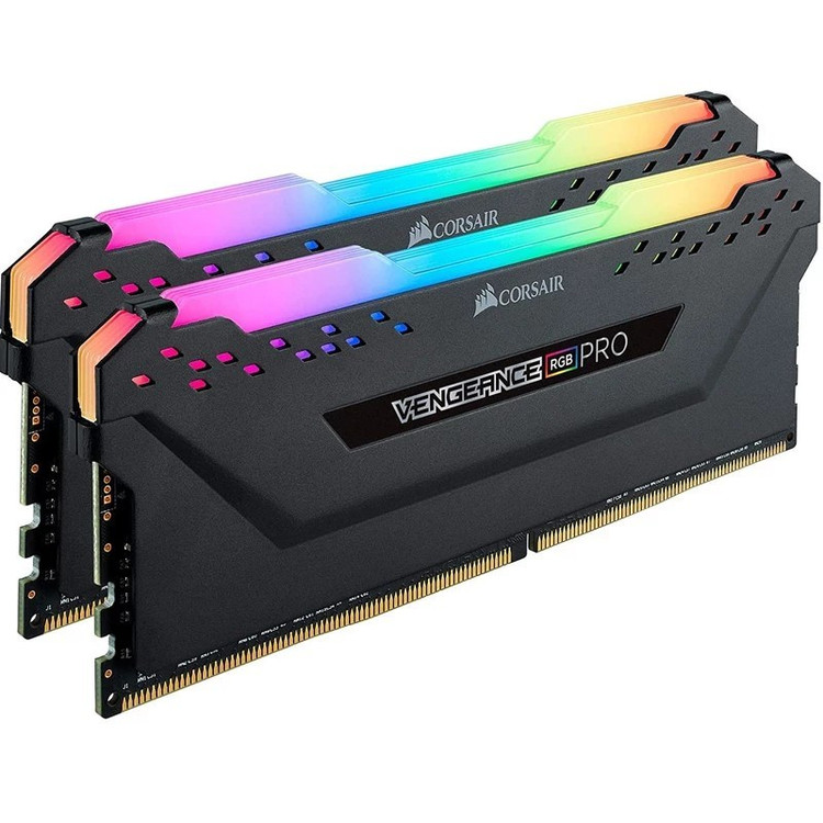 رم کامپیوتر کورسیر دو کاناله مدل Vengeance RGB Pro فرکانس 3600 مگاهرتز DDR4 تایمینگ CL18 حافظه 16 گیگابایت
