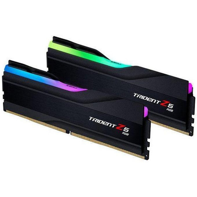 رم کامپیوتر جی اسکیل دو کاناله Trident Z5 RGB فرکانس 6000 مگاهرتز DDR5 تایمینگ CL32 حافظه 64 گیگابایت