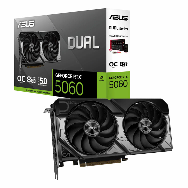 کارت گرافیک ایسوس Dual RTX 5060 OC حافظه 8 گیگابایت
