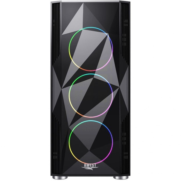 کیس کامپیوتر اوست GT AV02 BG ARGB Mid Tower مشکی