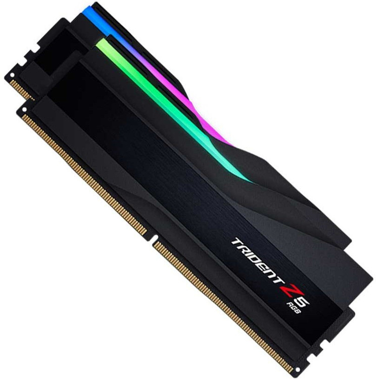 رم کامپیوتر جی اسکیل دو کاناله مدل Trident Z5 RGB فرکانس 6400 مگاهرتز DDR5 تایمینگ CL32 حافظه 32 گیگابایت