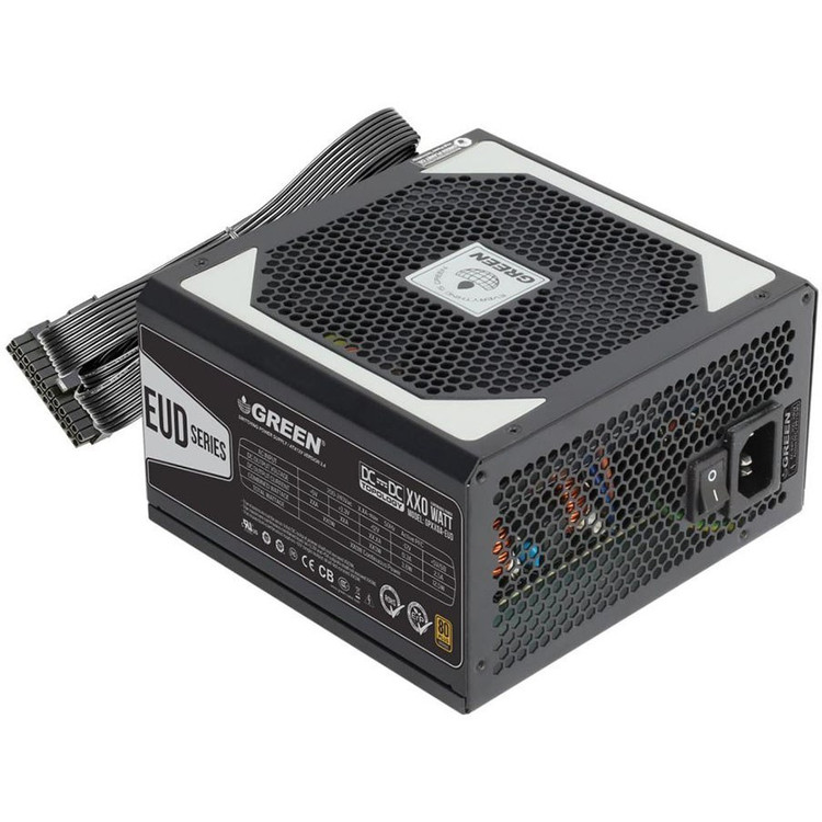 منبع تغذیه کامپیوتر گرین GP480A-EUD 80 Plus Bronze توان 480 وات