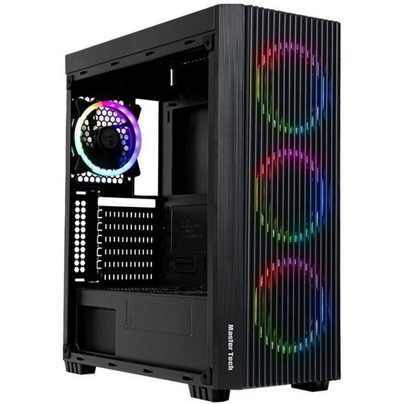 کیس کامپیوتر مستر تک Apachi RGB Mid Tower مشکی