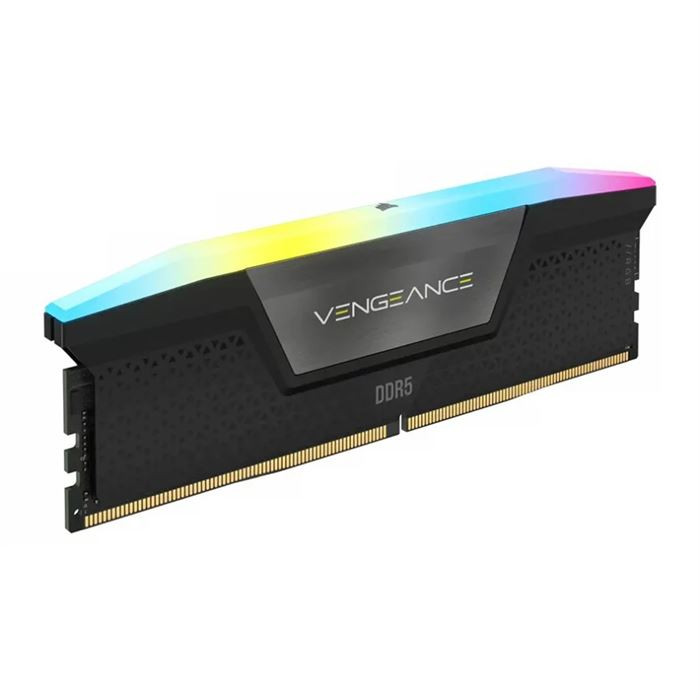 رم کامپیوتر DDR5 دو کاناله 6000 مگاهرتز CL38 کورسیر مدل VENGEANCE RGB ظرفیت 64 گیگابایت