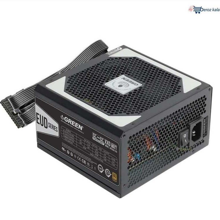 منبع تغذیه کامپیوتر گرین مدل GP530A-EUD 80 Plus Bronze توان 530 وات