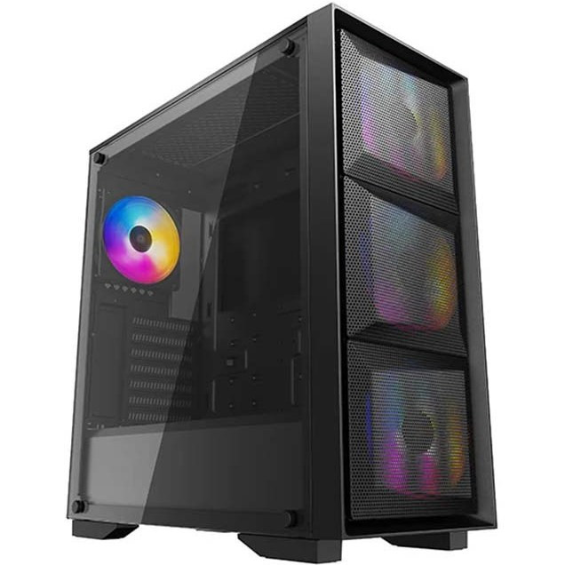 DeepCool Matrexx 50 Mesh 4FS RGB Mid Tower Black Computer Case