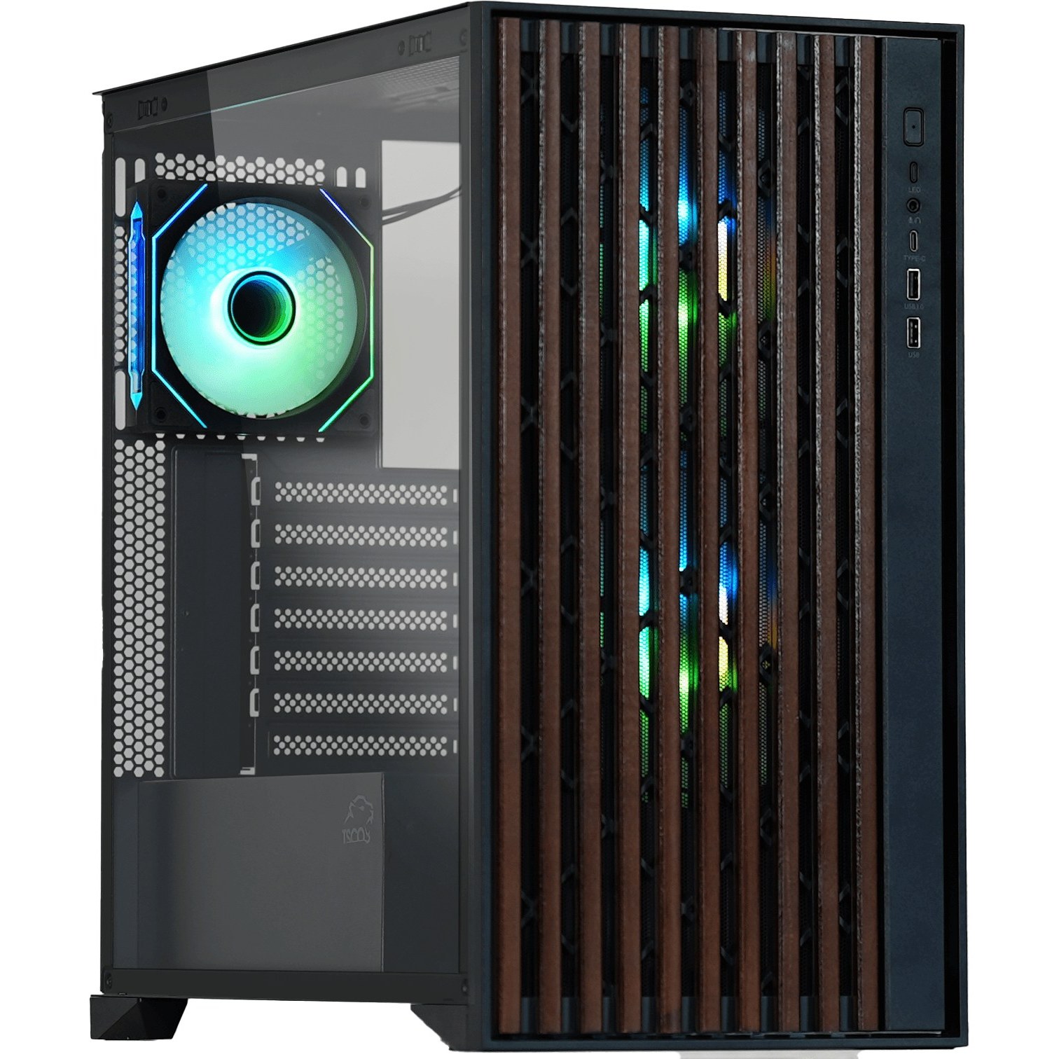 کیس کامپیوتر تسکو مدل GC 4512 ARGB Mid Tower مشکی