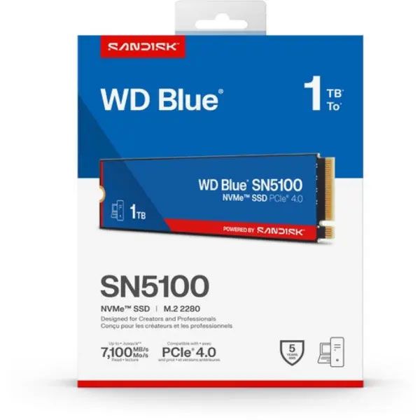 حافظه اس اس دی اینترنال وسترن دیجیتال Blue SN5100 M.2 2280 NVMe ظرفیت 1 ترابایت