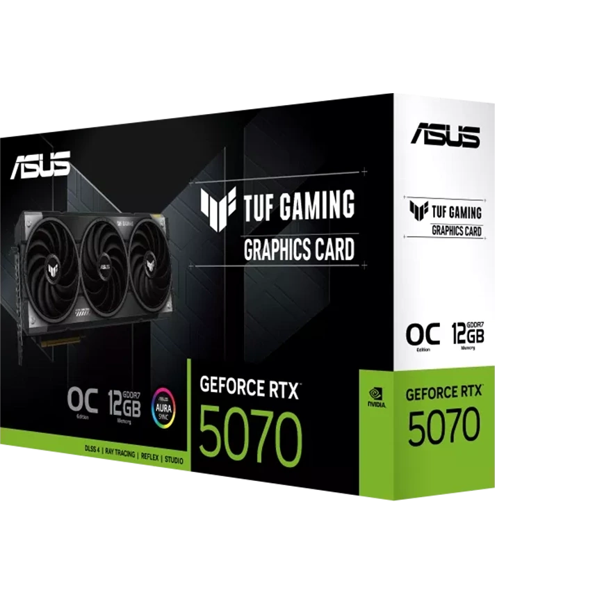 کارت گرافیک ایسوس مدل TUF Gaming RTX 5070 OC حافظه 12 گیگابایت