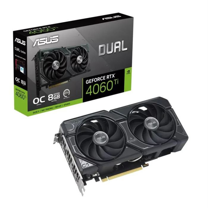 کارت گرافیک ایسوس حافظه 8 گیگابایت ASUS Dual GeForce RTX™ 4060 Ti OC Edition 8GB GDDR6