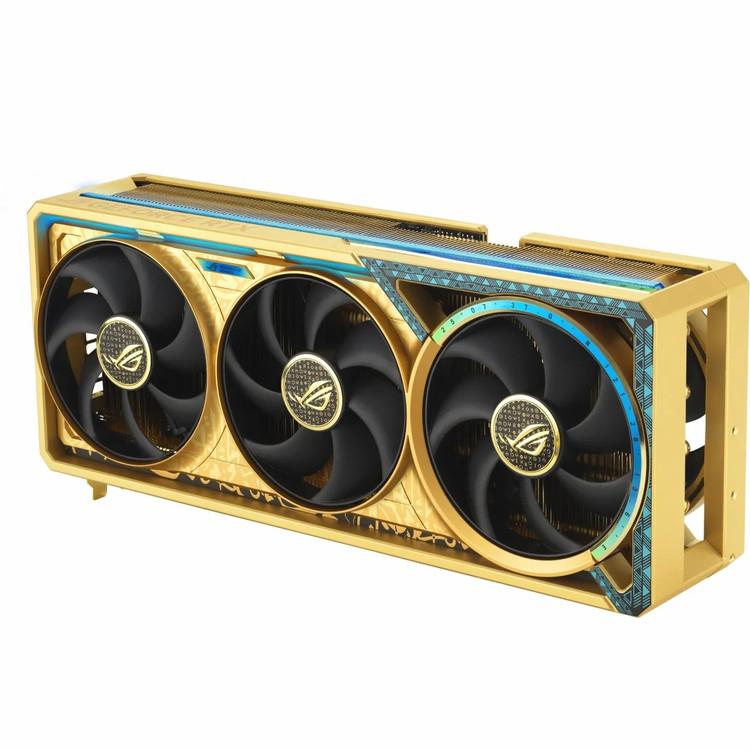 کارت گرافیک ایسوس ROG Astral RTX 5080 OC Dhahab حافظه 16 گیگابایت
