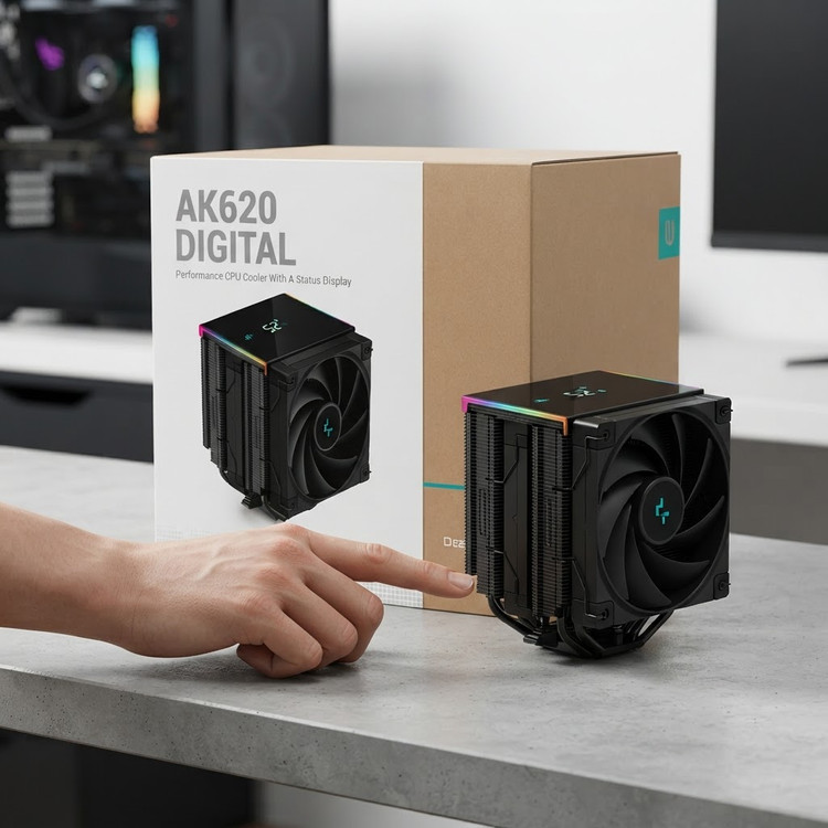 خنک کننده پردازنده دیپ کول مدل AK620 DIGITAL